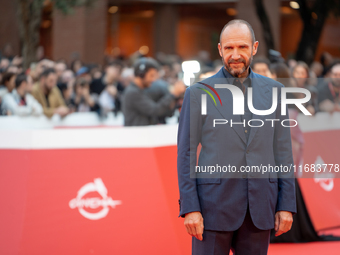 Ralph Fiennes attends the ''The Return'' red carpet during the 19th Rome Film Festival at Auditorium Parco Della Musica in Rome, Italy, on O...