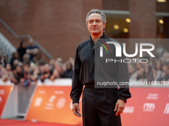 Claudio Santamaria attends the ''The Return'' red carpet during the 19th Rome Film Festival at Auditorium Parco Della Musica in Rome, Italy,...