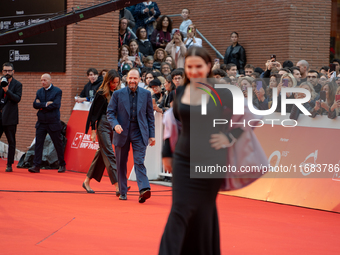 Ralph Fiennes and Juliette Binoche attend the ''The Return'' red carpet during the 19th Rome Film Festival at Auditorium Parco Della Musica...