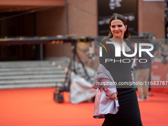 Juliette Binoche attends the ''The Return'' red carpet during the 19th Rome Film Festival at Auditorium Parco Della Musica in Rome, Italy, o...