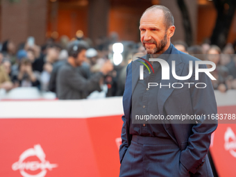 Ralph Fiennes attends the ''The Return'' red carpet during the 19th Rome Film Festival at Auditorium Parco Della Musica in Rome, Italy, on O...