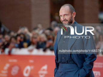 Ralph Fiennes attends the ''The Return'' red carpet during the 19th Rome Film Festival at Auditorium Parco Della Musica in Rome, Italy, on O...