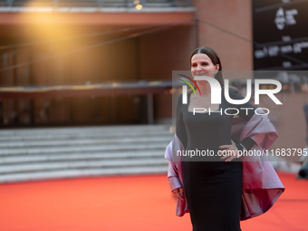 Juliette Binoche attends the ''The Return'' red carpet during the 19th Rome Film Festival at Auditorium Parco Della Musica in Rome, Italy, o...