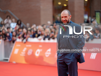 Ralph Fiennes attends the ''The Return'' red carpet during the 19th Rome Film Festival at Auditorium Parco Della Musica in Rome, Italy, on O...