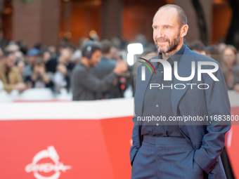 Ralph Fiennes attends the ''The Return'' red carpet during the 19th Rome Film Festival at Auditorium Parco Della Musica in Rome, Italy, on O...