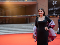 Juliette Binoche attends the ''The Return'' red carpet during the 19th Rome Film Festival at Auditorium Parco Della Musica in Rome, Italy, o...