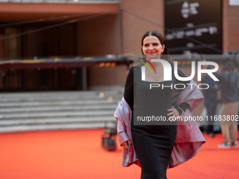 Juliette Binoche attends the ''The Return'' red carpet during the 19th Rome Film Festival at Auditorium Parco Della Musica in Rome, Italy, o...