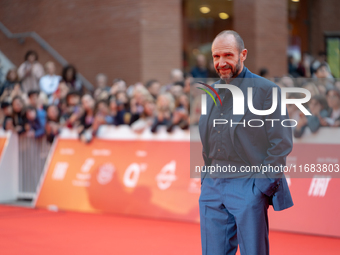 Ralph Fiennes attends the ''The Return'' red carpet during the 19th Rome Film Festival at Auditorium Parco Della Musica in Rome, Italy, on O...