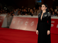 Federica Vincenti attends the ''Eterno Visionario'' red carpet during the 19th Rome Film Festival at Auditorium Parco Della Musica in Rome,...