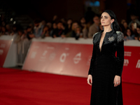 Federica Vincenti attends the ''Eterno Visionario'' red carpet during the 19th Rome Film Festival at Auditorium Parco Della Musica in Rome,...