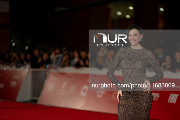 Anna Gargano attends the ''Eterno Visionario'' red carpet during the 19th Rome Film Festival at Auditorium Parco Della Musica in Rome, Italy...