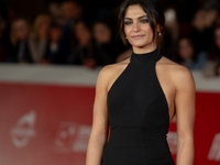 Aurora Giovinazzo attends the ''Eterno Visionario'' red carpet during the 19th Rome Film Festival at Auditorium Parco Della Musica in Rome,...