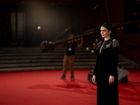 Federica Vincenti attends the ''Eterno Visionario'' red carpet during the 19th Rome Film Festival at Auditorium Parco Della Musica in Rome,...