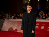 Giacomo Giorgio attends the ''Eterno Visionario'' red carpet during the 19th Rome Film Festival at Auditorium Parco Della Musica in Rome, It...