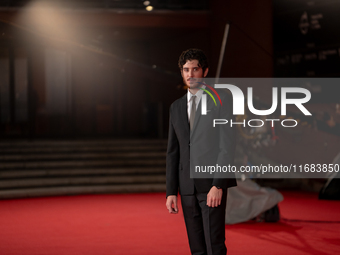 Nicolas Maupas attends the ''The Count Of Monte Cristo'' red carpet during the 19th Rome Film Festival at Auditorium Parco Della Musica in R...