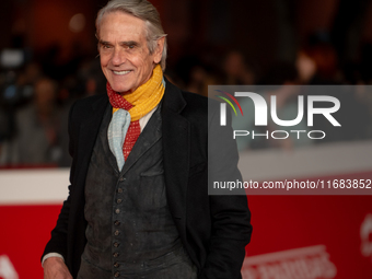 Jeremy Irons attends the ''The Count Of Monte Cristo'' red carpet during the 19th Rome Film Festival at Auditorium Parco Della Musica in Rom...