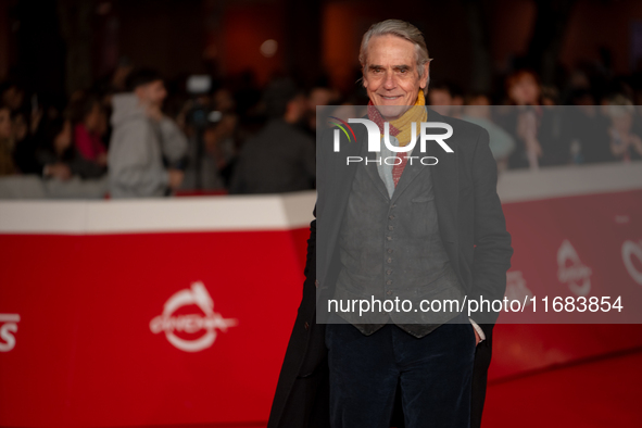 Jeremy Irons attends the ''The Count Of Monte Cristo'' red carpet during the 19th Rome Film Festival at Auditorium Parco Della Musica in Rom...