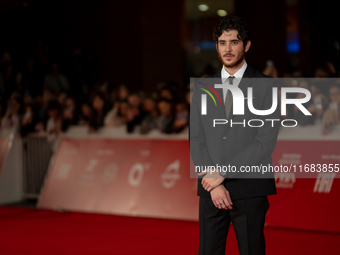 Nicolas Maupas attends the ''The Count Of Monte Cristo'' red carpet during the 19th Rome Film Festival at Auditorium Parco Della Musica in R...