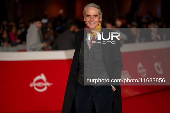 Jeremy Irons attends the ''The Count Of Monte Cristo'' red carpet during the 19th Rome Film Festival at Auditorium Parco Della Musica in Rom...