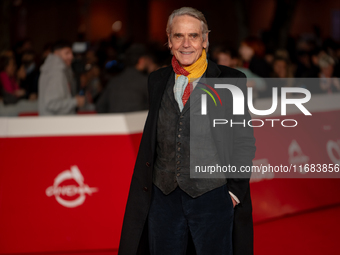 Jeremy Irons attends the ''The Count Of Monte Cristo'' red carpet during the 19th Rome Film Festival at Auditorium Parco Della Musica in Rom...