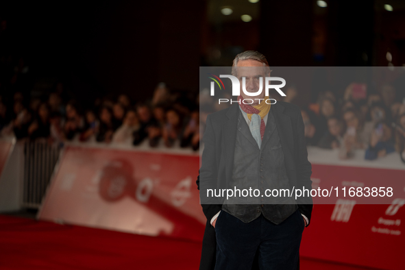 Jeremy Irons attends the ''The Count Of Monte Cristo'' red carpet during the 19th Rome Film Festival at Auditorium Parco Della Musica in Rom...