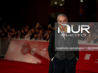 Jeremy Irons attends the ''The Count Of Monte Cristo'' red carpet during the 19th Rome Film Festival at Auditorium Parco Della Musica in Rom...