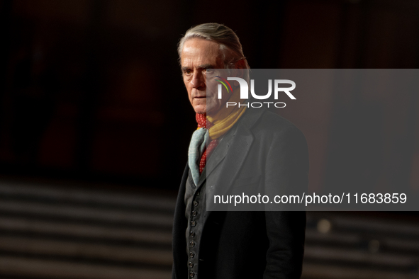 Jeremy Irons attends the ''The Count Of Monte Cristo'' red carpet during the 19th Rome Film Festival at Auditorium Parco Della Musica in Rom...