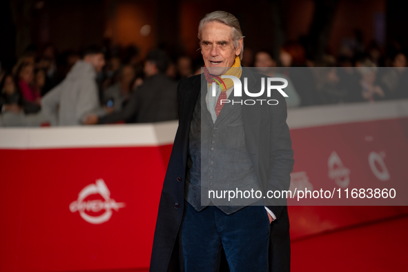 Jeremy Irons attends the ''The Count Of Monte Cristo'' red carpet during the 19th Rome Film Festival at Auditorium Parco Della Musica in Rom...