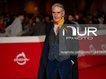 Jeremy Irons attends the ''The Count Of Monte Cristo'' red carpet during the 19th Rome Film Festival at Auditorium Parco Della Musica in Rom...