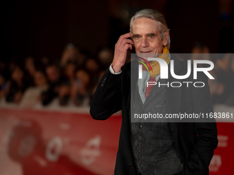 Jeremy Irons attends the ''The Count Of Monte Cristo'' red carpet during the 19th Rome Film Festival at Auditorium Parco Della Musica in Rom...