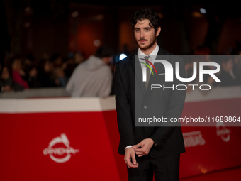 Nicolas Maupas attends the ''The Count Of Monte Cristo'' red carpet during the 19th Rome Film Festival at Auditorium Parco Della Musica in R...