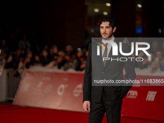 Nicolas Maupas attends the ''The Count Of Monte Cristo'' red carpet during the 19th Rome Film Festival at Auditorium Parco Della Musica in R...