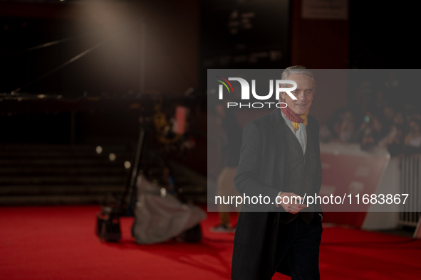 Jeremy Irons attends the ''The Count Of Monte Cristo'' red carpet during the 19th Rome Film Festival at Auditorium Parco Della Musica in Rom...