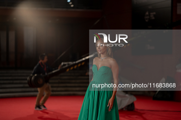 Karla-Simone Spence attends the ''The Count Of Monte Cristo'' red carpet during the 19th Rome Film Festival at Auditorium Parco Della Musica...