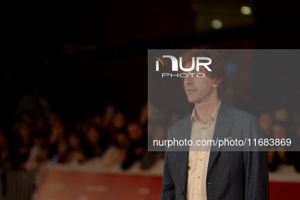 Michele Riondino attends the ''The Count Of Monte Cristo'' red carpet during the 19th Rome Film Festival at Auditorium Parco Della Musica in...