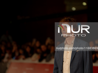 Michele Riondino attends the ''The Count Of Monte Cristo'' red carpet during the 19th Rome Film Festival at Auditorium Parco Della Musica in...