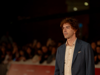 Michele Riondino attends the ''The Count Of Monte Cristo'' red carpet during the 19th Rome Film Festival at Auditorium Parco Della Musica in...