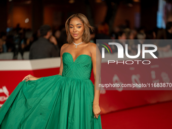 Karla-Simone Spence attends the ''The Count Of Monte Cristo'' red carpet during the 19th Rome Film Festival at Auditorium Parco Della Musica...