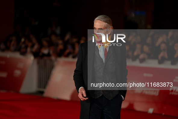 Jeremy Irons attends the ''The Count Of Monte Cristo'' red carpet during the 19th Rome Film Festival at Auditorium Parco Della Musica in Rom...