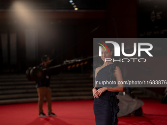 Gabriella Pession attends the ''The Count Of Monte Cristo'' red carpet during the 19th Rome Film Festival at Auditorium Parco Della Musica i...