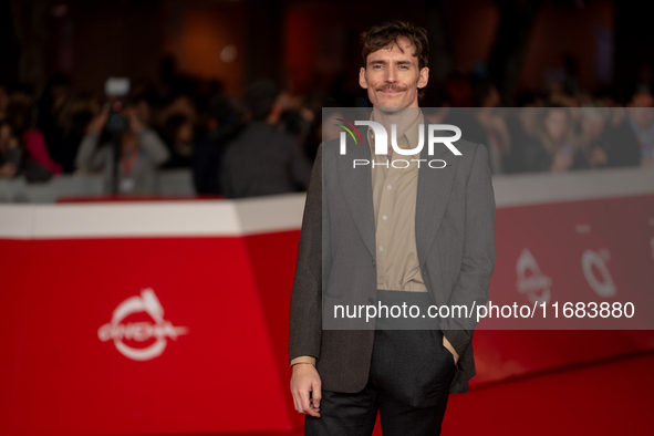 Sam Claflin attends the ''The Count Of Monte Cristo'' red carpet during the 19th Rome Film Festival at Auditorium Parco Della Musica in Rome...