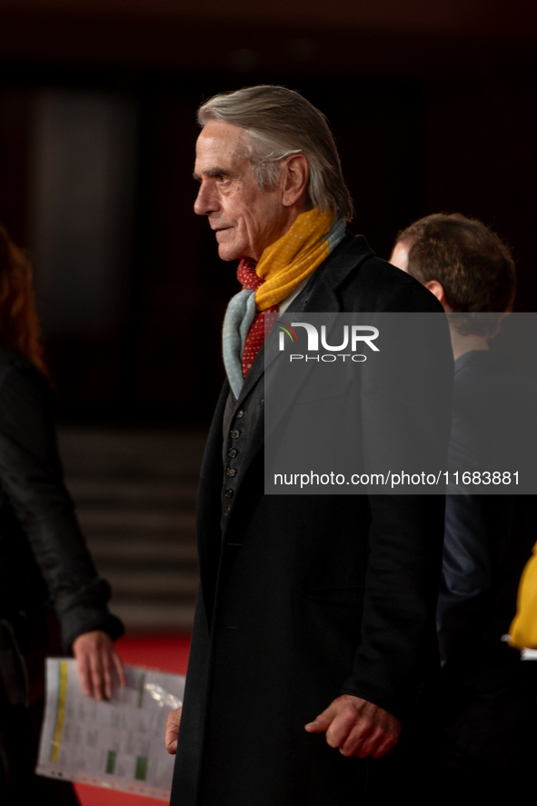 Jeremy Irons attends the ''The Count Of Monte Cristo'' red carpet during the 19th Rome Film Festival at Auditorium Parco Della Musica in Rom...