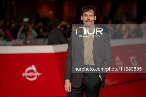 Sam Claflin attends the ''The Count Of Monte Cristo'' red carpet during the 19th Rome Film Festival at Auditorium Parco Della Musica in Rome...