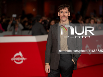 Sam Claflin attends the ''The Count Of Monte Cristo'' red carpet during the 19th Rome Film Festival at Auditorium Parco Della Musica in Rome...