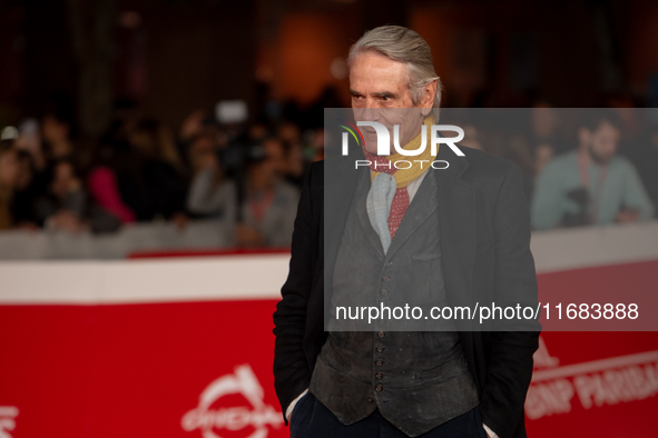 Jeremy Irons attends the ''The Count Of Monte Cristo'' red carpet during the 19th Rome Film Festival at Auditorium Parco Della Musica in Rom...