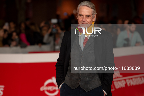 Jeremy Irons attends the ''The Count Of Monte Cristo'' red carpet during the 19th Rome Film Festival at Auditorium Parco Della Musica in Rom...