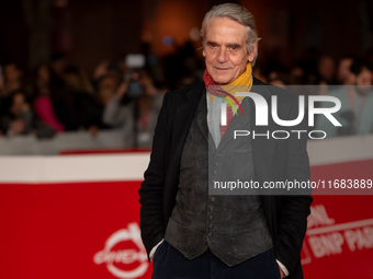 Jeremy Irons attends the ''The Count Of Monte Cristo'' red carpet during the 19th Rome Film Festival at Auditorium Parco Della Musica in Rom...