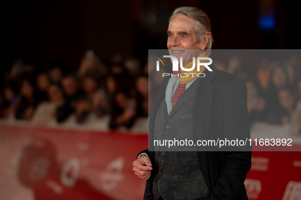 Jeremy Irons attends the ''The Count Of Monte Cristo'' red carpet during the 19th Rome Film Festival at Auditorium Parco Della Musica in Rom...