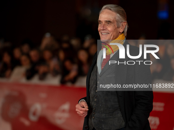 Jeremy Irons attends the ''The Count Of Monte Cristo'' red carpet during the 19th Rome Film Festival at Auditorium Parco Della Musica in Rom...