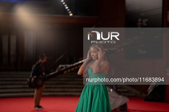 Karla-Simone Spence attends the ''The Count Of Monte Cristo'' red carpet during the 19th Rome Film Festival at Auditorium Parco Della Musica...